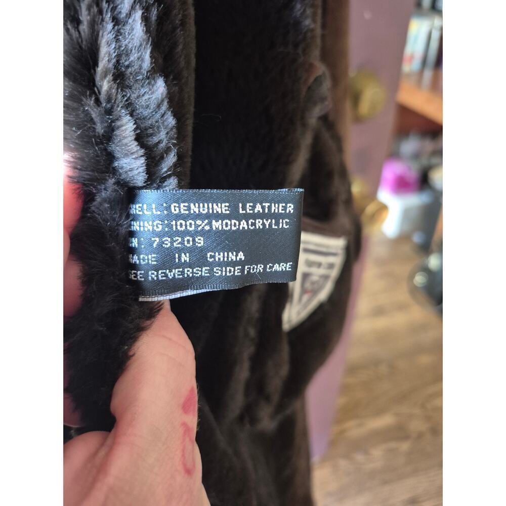 Vintage Marvin Richards genuine suede patchwork trench coat with hood womens Med - Picture 9 of 13
